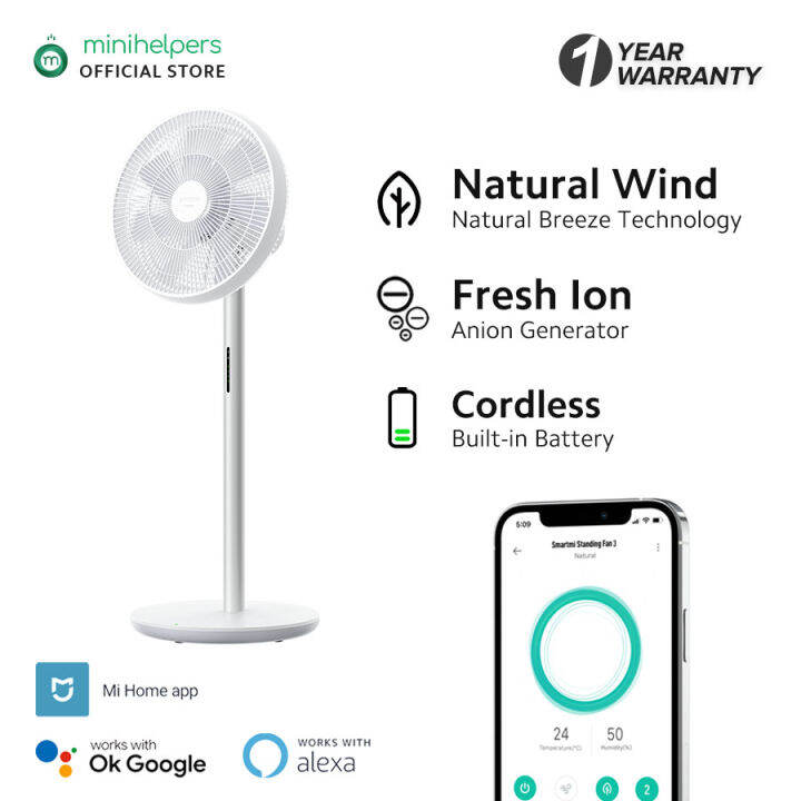 smartmi fan battery