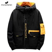 Fuguiniao/FGN แจ็คเก็ตของผู้ชาย 2019 grandwish ผู้ชาย hoodies สบายๆแฟชั่นแจ็คเก็ตสีแดงเสื้อ M-4XL