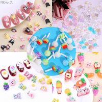 【hot sale】 ▥✽♈ B50 Hot Selling Various Styles Nail Art Resin Decorations Lollipop Aurora Bear Bow Fruit Heart Flower Kulomi Nails DIY Accessories美甲