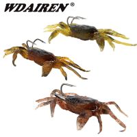 【hot】☾✚ 3Pcs/lot Soft Fishing Crab Lures Bait 34.5g 80mm Artificial with Hooks Saltwater Pesca Carp Set