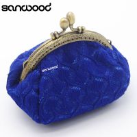 ⊕❖ Women Vintage Woolen Yarn Knitted Coin Purse Sweet Mini Wallet Card Holder Bag