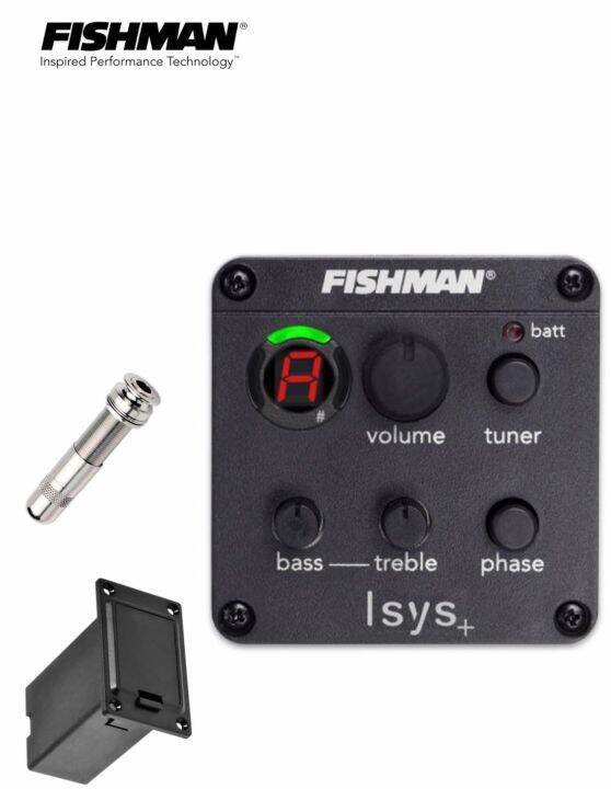 Fishman Isys+ ปิ๊กอัพกีตาร์โปร่ง แบบติดตั้งด้านข้าง รังถ่านแยกกับที่