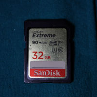 SanDisk Extreme 32GB SDHC UHS-I SD Card 32GB SAN DISK เมมโมรีี่การ์ด (32GB) รุ่น Extreme SDHC UHS-I Memory Card - 90MB/s, C10, U3, V30, 4K UHD, SD Card