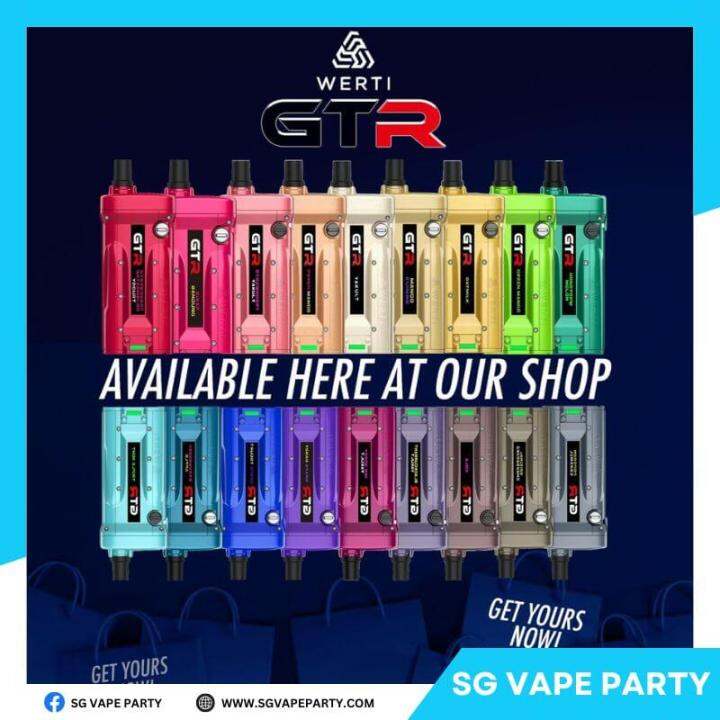 GTR Werti 10000puff Disposable Rechargeable New Ready Stock | Lazada