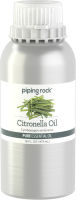 PipingRock Citronella Pure Essential Oil (GC/MS Tested) Canister ผลิตภัณฑ์คุณภาพจาก Piping Rock