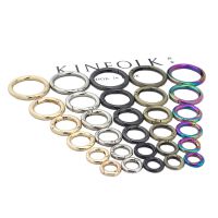 Metal Spring Gate O Ring Openable Keyring Leather Craft Bag Belt Strap Buckle Trigger Snap Clasp Clip Connector DIY Accessory