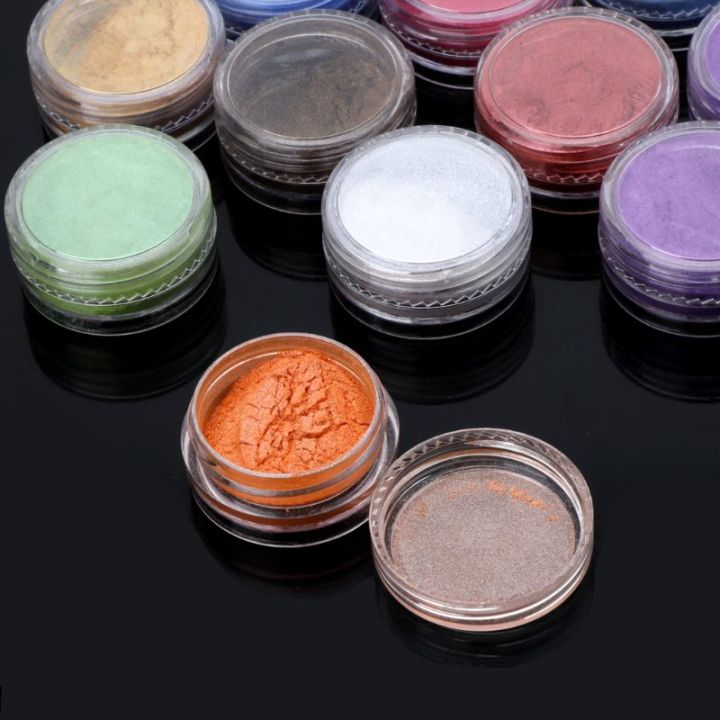 12กล่อง-slime-ผงสลายความชื้นมุกมิก้า-pigment-สีสบู่เทียนเครื่องประดับเรซิน