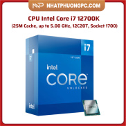 Bộ vi xử lý CPU Intel Core i7 12700K 25M Cache, up to 5.00 GHz, 12C20T,