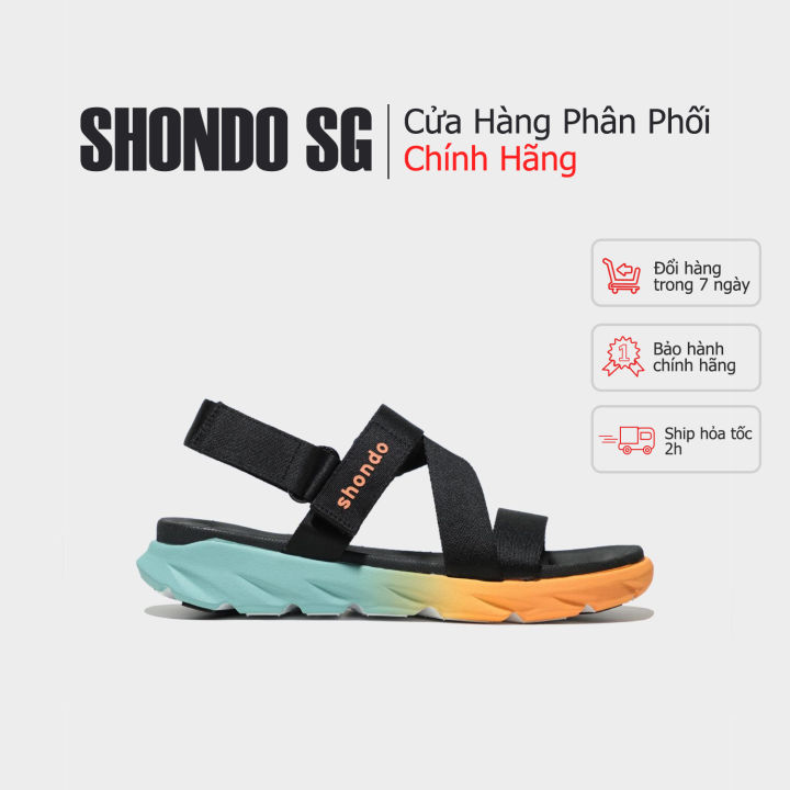 Chính hãng]Shondo Sandal F6 sport ombre đế 2 màu xanh baby-cam ...