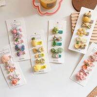 【cw】 [5 Packs] All-Inclusive Baby Bow Hairpin All-Match Color Small Size Side Barrettes Hair Accessories