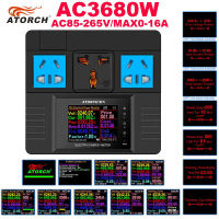 AC220V16A 2.4 "Digital Voltmeter Meters Indicator Power Energy Ammeter Current Amps Volt Wattmeter Timing Tester Detector