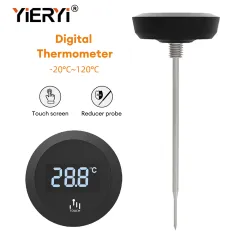 Yieryi Digital Food Thermo meter Meat Cooking Kitchen Thermo meter BBQ  Grill Temperature meter for Cooking Baking milk