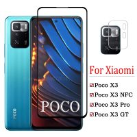 [Electronic film] POCO X3 GT เต็มกาวกระจกนิรภัยสำหรับ Xiaomi Poco X3 Pro แก้วบน Mi Poko X3 NFC ป้องกันหน้าจอกล้องเลนส์ฟิล์มป้องกัน