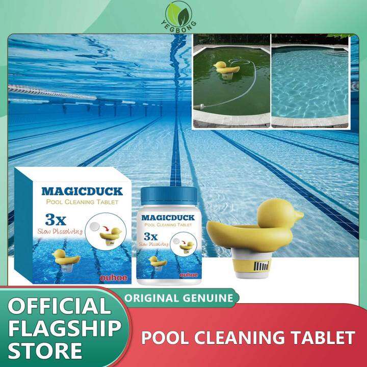 Yegbong Swimming Pool Cleaning Tablet Chlorine Bromine Tablets Cleaner