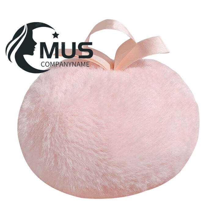 เครื่องสำอาง-mus-นุ่มสีพีชปัดแก้มพัฟแป้งนุ่มใช้ซ้ำได้-perlengkapan-rias-ลูกบอล