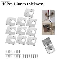 ♝● 10Pc Furniture Hinge Repair Steel Plate Home Improvement Cupboard Kitchen Cabinet Drawer Window Door Hinges Repair Mount Tool