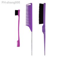 Hair Brush SetHair Styling Comb Including Dual Sided Edge Brush amp; Rat Tail Comb and Teasing Comb for Women Girl Barber