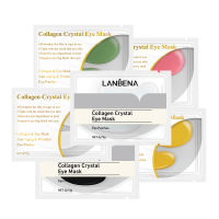 LANBENA 6 Pair 24K Gold Eye Mask Collagen Eye Patches Dark Circle Puffiness Eye Bag Anti-Aging Wrinkle Firming Skin Care