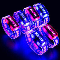 Light Up นาฬิกาสร้อยข้อมือสายรัดข้อมือ LED กระพริบข้อมือบริษัทโกลว์พรรคเทศกาลของขวัญนีออนแต่งงานวันเกิดคอสเพลย์ฮาโลวีนคริสต์มาส