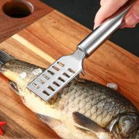 Stainless Steel Fast Cleaning Fish Peeler Scale Remover Seafood Crackers Fish Scaler Cleaner Planet Skin Brush Scraper Tool