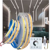 COB น้ำไหล LED Strip Light WS2811 24V Horse Race Sequential LED ริบบิ้น RF Touch Panel Controller 10M 20M ชุด-Youerd