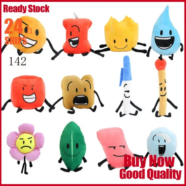 Stuffed Doll Bfdi Plushie Battle for Dream Island Plush Toy Leafy Firey  Coiny US