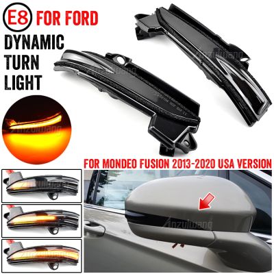 Dynamic Blinker For Ford Fusion Mondeo USA Version LED Turn Signal 2013 2014 2015 2016 2017 2020 light