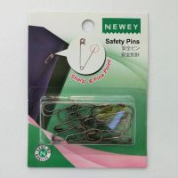 Newey PEAR SHAPE SAFETY PINS - BLACK / เข็มกลัดน้ำเต้า สีรมดำ แบรนด์ Newey (แบรนด์ในเครือ Prym Germany) (N99077)