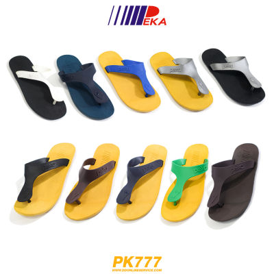 รองเท้าผู้หญิง รองเท้าผู้ชาย รองเท้าแบบหนีบ รองเท้าใส่เล่น รองเท้าส้นแบน รองเท้าแตะยาง peka รุ่น PK777-1D