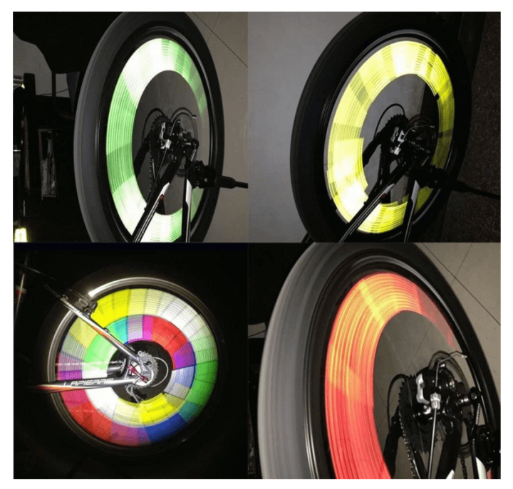 SAFETY BICYCLE NIGHT LIGHT WHEEL SPOKE REFLECTOR REFLECTIVE MOUNT CLIP