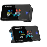 KEWEISI 2 Set KWS-AC300 Digital Voltmeter AC 50-300V 45-65Hz Power Energy Meter LED Wattmeter Detector, 0-10A &amp; 0-100A