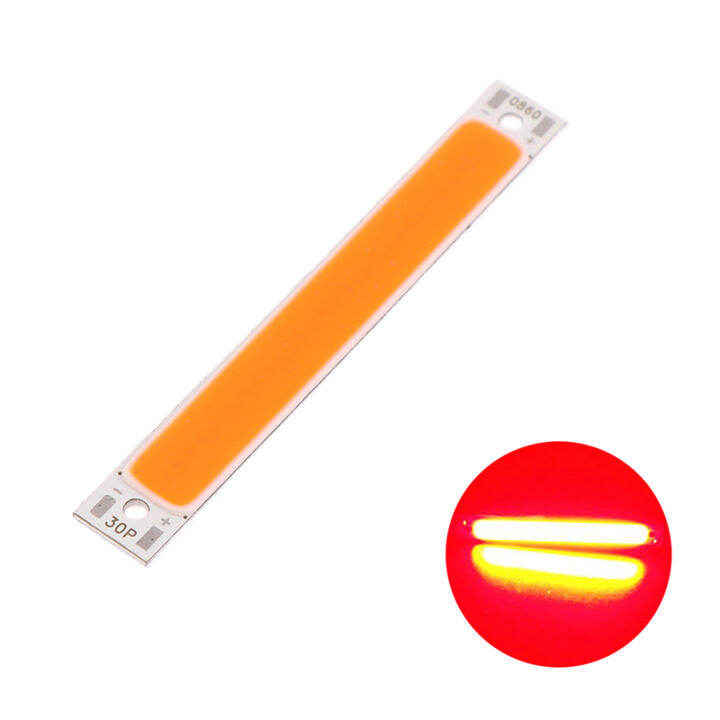 sunyanping-ขายดี-3v-4v-dc-60mm-8mm-led-cob-strip-1w-3w-สีขาวเย็นอบอุ่นสีฟ้าสีแดงแหล่งที่มาของไฟ-led-สำหรับ-diy-จักรยานทำงานโคมไฟ