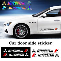 2Pcs Mitsubishi Car Body Side Decoration Modified Car Decal Reflective Laser Decorative Garland Stickers for Mitsubishi Pajero 4 Colt Galant 8 Lancer X Outlander