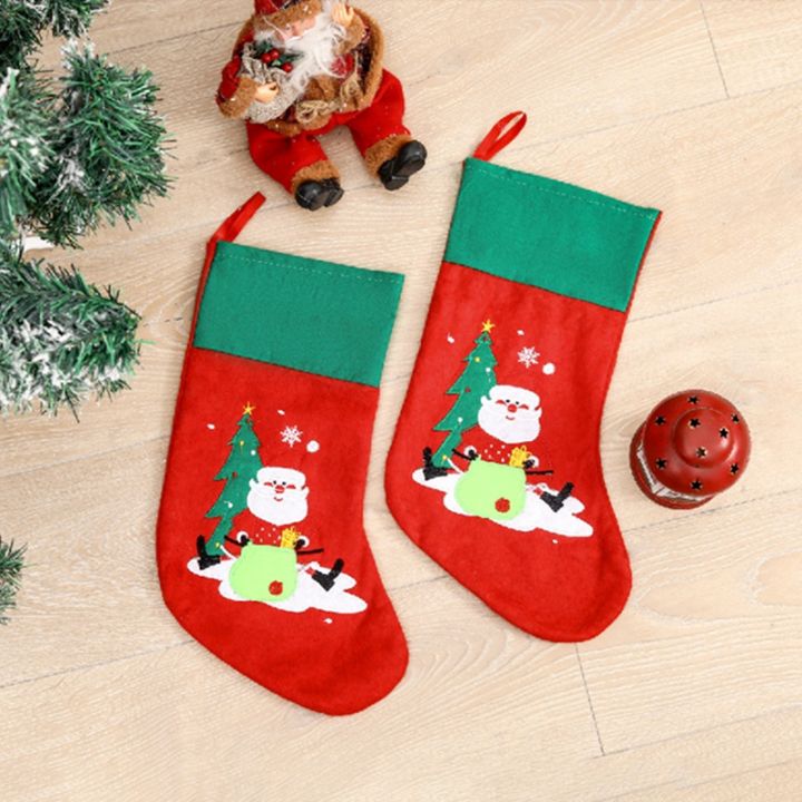10-pcs-santa-claus-christmas-socks-stockings-candy-gift-bags-for-children-gift-home-new-year-xmas-tree-decoration