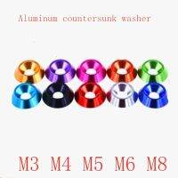 5--10pcs M3 M4 M5 M6 M8 Aluminum Countersunk washer Umbrella Flat Head  Screw Concave Conical Decorative Groove Washer gasket Nails Screws  Fasteners