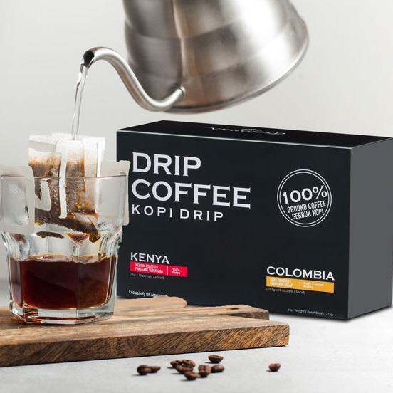ORIGINAL 】Vergold Drip Coffee Medium & Dark Roasted, 20 Sachets Lazada