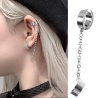 Fashion model shop 1 pair Stainless Steel Painless Ear Clip Earrings for Men Women Punk  Color Non Piercing Fake Earrings Jewelry Gifts