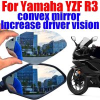 For Yamaha YZF R3 Motorcycle Accessories Convex Mirror Increase Rearview Mirrors Side Mirror View Vision Lens Enlarge Vision Mirrors