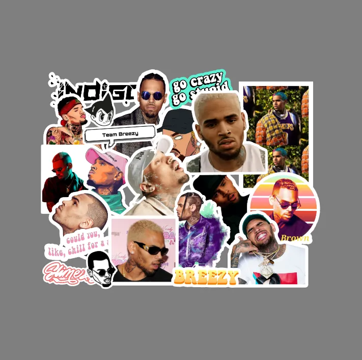 Chris Brown Sticker Pack - Waterproof Laminated | Lazada PH