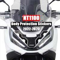 NT1100 Fuel Tank Sticker Body Protection Anti-skid Sticker Honda NT 1100 2022 2023 3D Motorcycle Epoxy Sticker Kit Decals  Emblems