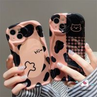 เคสสำหรับ Realme C35 C31 C53 C55 C21Y 5 7i 6i 5S 5i C12 C25 C25Y C15 C11 C1 C2 C20A แมวการ์ตูนน่ารักเคสนิ่มขอบโค้งมนเป็นลอน