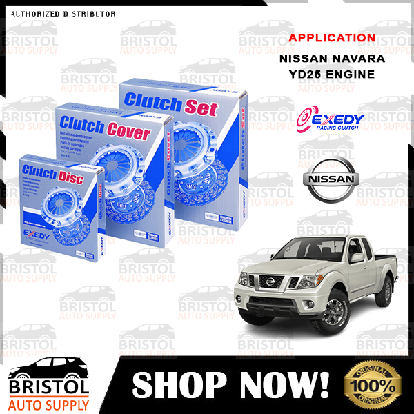 EXEDY CLUTCH KIT FOR NISSAN NAVARA YD25 (PRESSURE PLATE + CLUTCH DISC + RELEASE BEARING) FOR NON