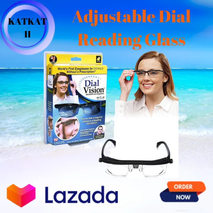 Adjustable Dial Reading Glass Focus For Reading Distance Vision