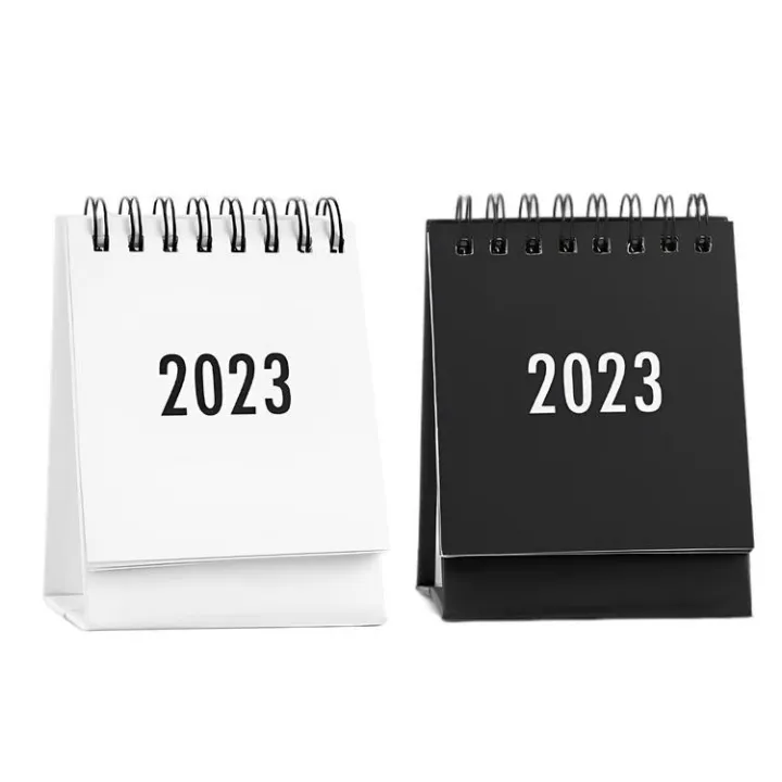 Desktop Small Calendar 2023 Desktop Standing Flip Monthly Calendar DIY