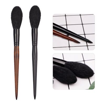 Travel Portable Goat Hair Long Handle Face Makeup Highlighter Blending Brush Blush Brush Concealer Brush Beauty Tool Makeup Brushes Sets