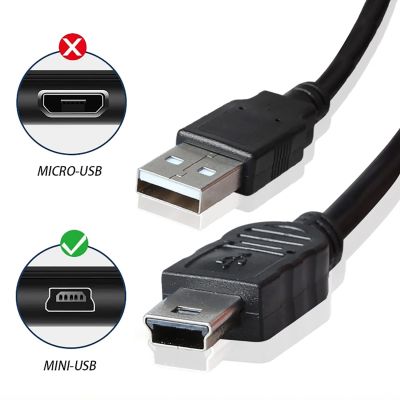 USB ขนาดเล็ก2.0 5ขามินิยูเอสบีเพื่อ USB เพื่อ USB ข้อมูลที่รวดเร็ว R S สำหรับ MP3 MP4รถยนต์ DVR GPS กล้องดิจิตอล HD Art TV1/1.5M