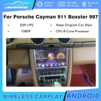 สำหรับ Porsche Cayman 911บ็อกสเตอร์997 256GB แอนดรอยด์11วิทยุติดรถยนต์เครื่องเล่นจีพีเอสนำทางมัลติมีเดียออโต้สเตอริโอ