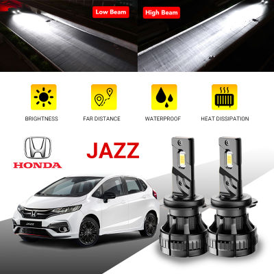 【HONDA】Jazz 2PCS 4300K6500K ไฟหน้า LED เปลี่ยนรถบรรทุกรถยนต์ Van H4 H8H1 Hilo Beam