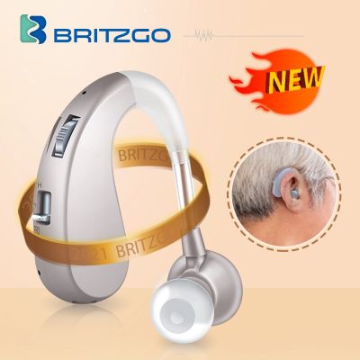 ZZOOI Britzgo Hearing Aid Rechargeable Mini Hearing Amplifier For Deafness Intelligent Ear hearing loss aids for Elderly and senior