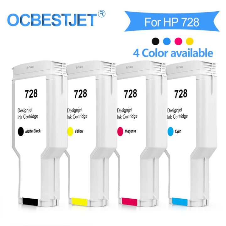 ocbestjet-ที่รองรับตลับหมึก-hp-สำหรับเอชพี-designjet-t730-t830เครื่องพิมพ์-4สี130มล-และ300มล